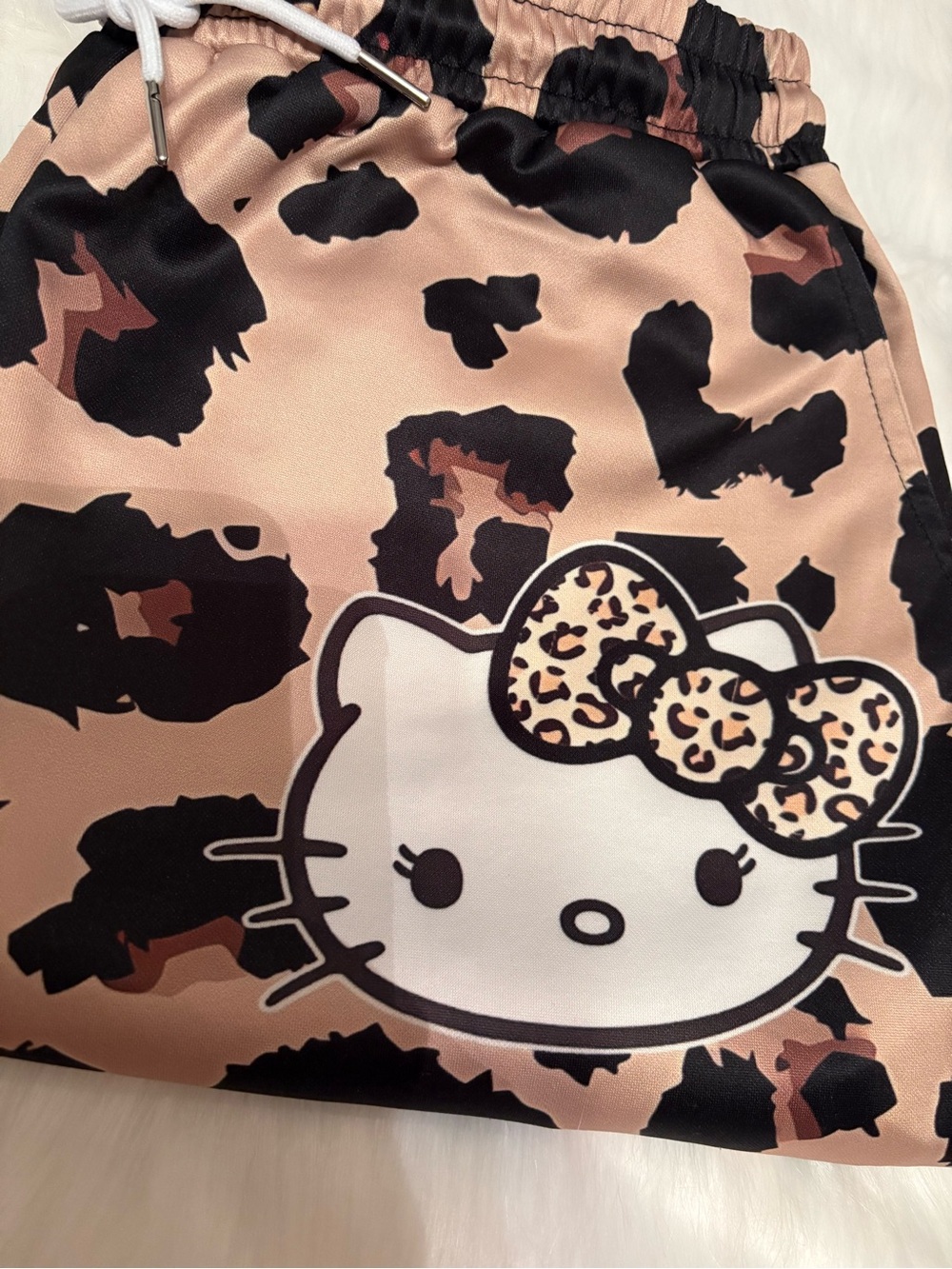 Hello Kitty Pink and Black Leopard Print pants